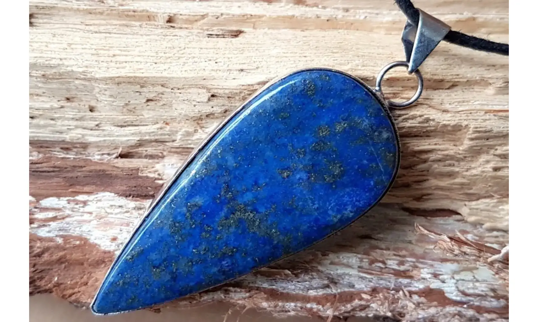 Lapis lazuli pendentif & Argent 2