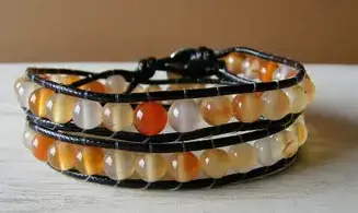 Cornaline Bracelet perles pierres