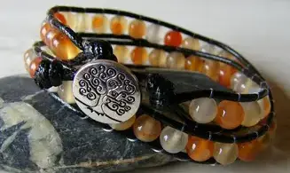 Cornaline Bracelet perles pierres