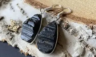 Black Tourmaline 925 Silver plated