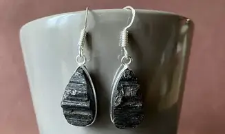 Black Tourmaline 925 Silver plated