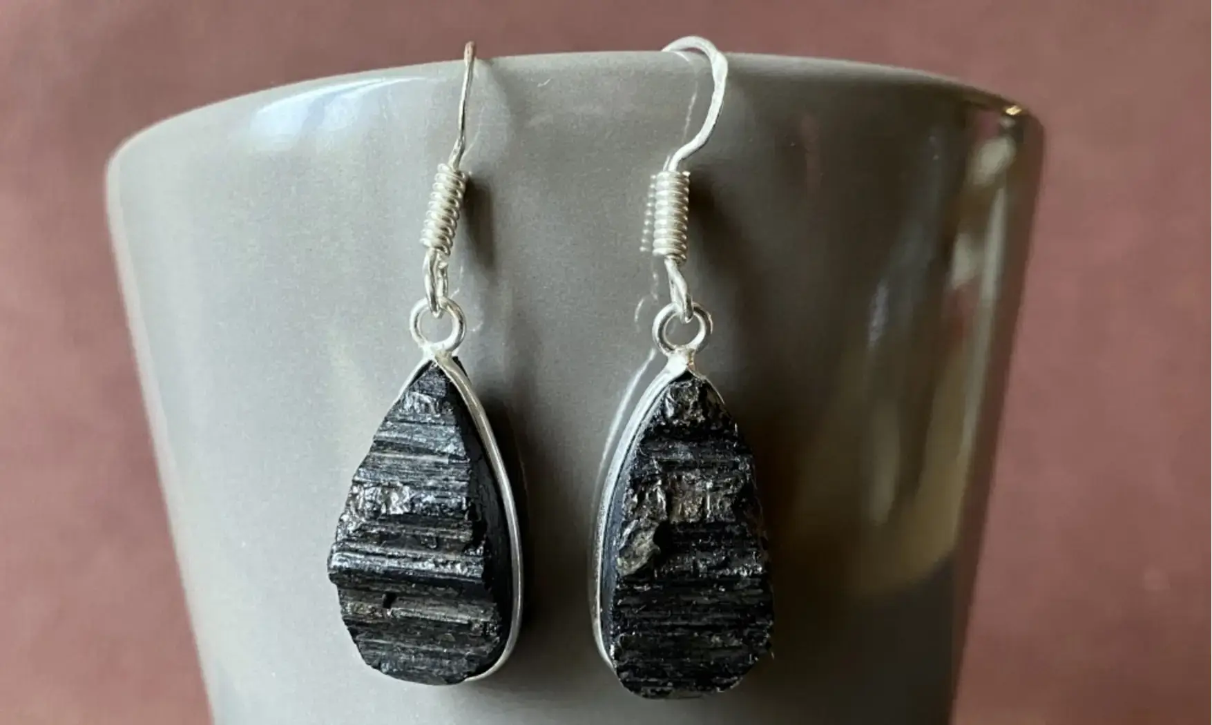 Black Tourmaline 925 Silver plated