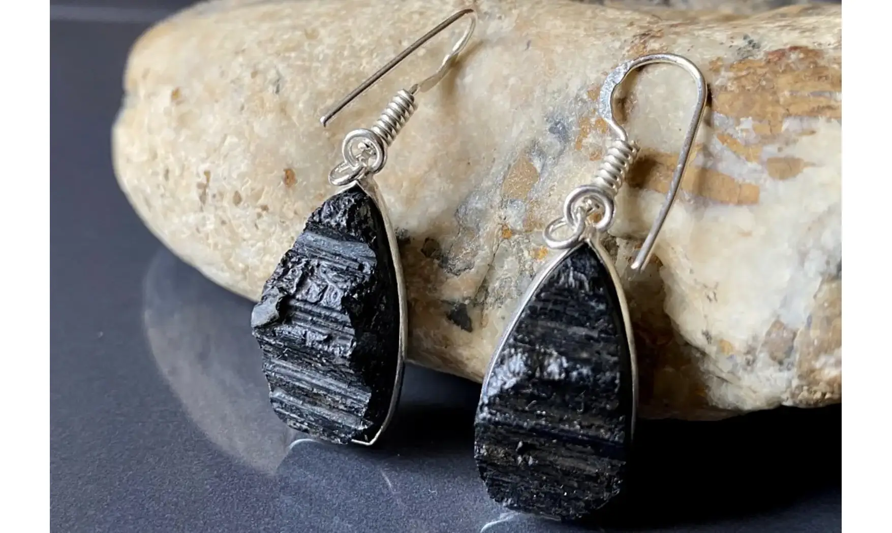 Black Tourmaline 925 Silver plated