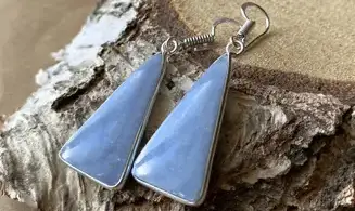 Anhydrite 925 Silver plated Earring