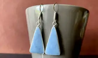 Anhydrite 925 Silver plated Earring