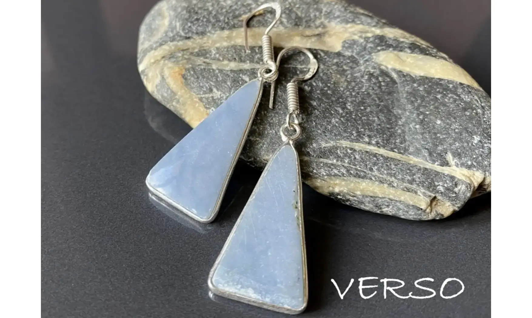 Anhydrite 925 Silver plated Earring