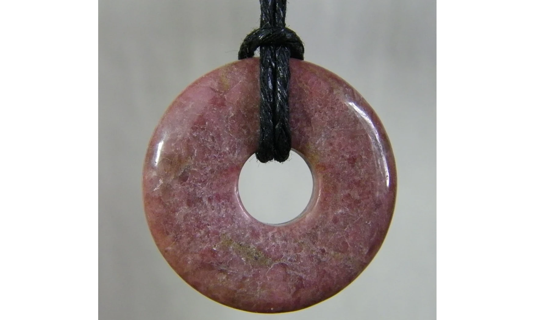 Rhodonite Donuts pierre pendentif