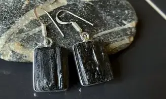 Tourmaline noire pierre BO Argent