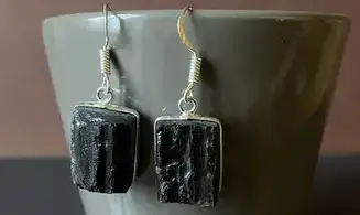 Tourmaline noire pierre BO Argent