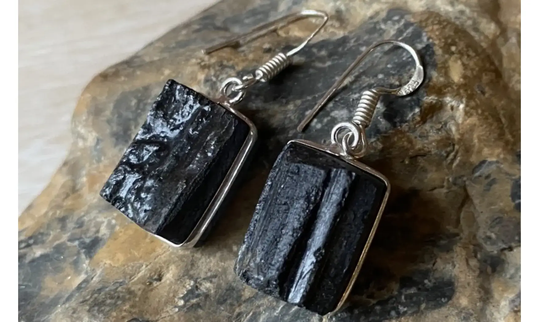 Tourmaline noire pierre BO Argent