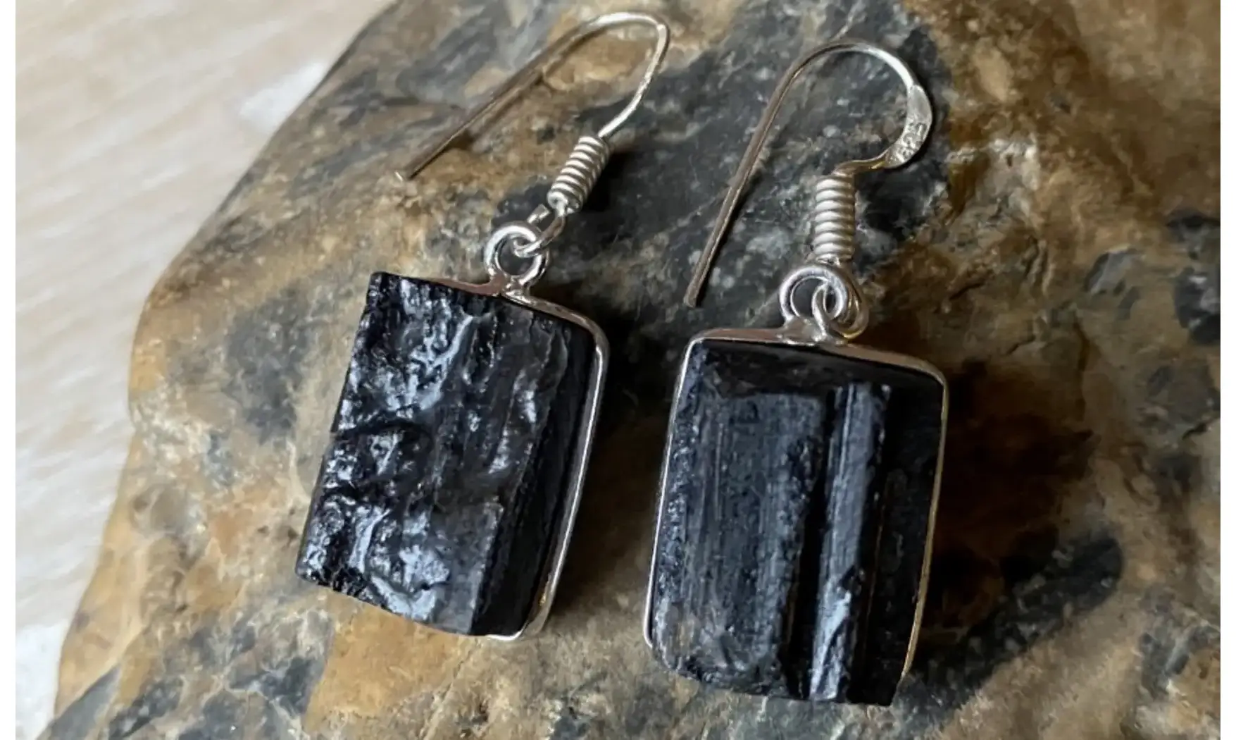 Tourmaline noire pierre BO Argent