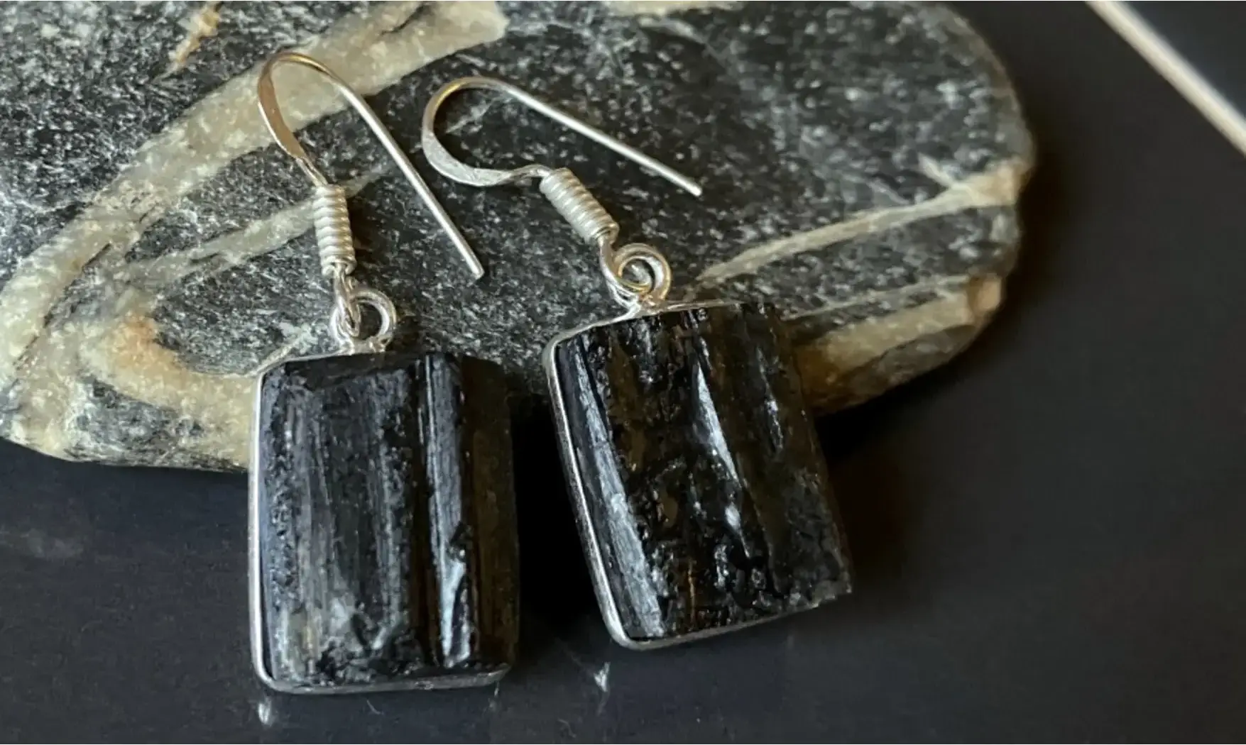 Tourmaline noire pierre BO Argent