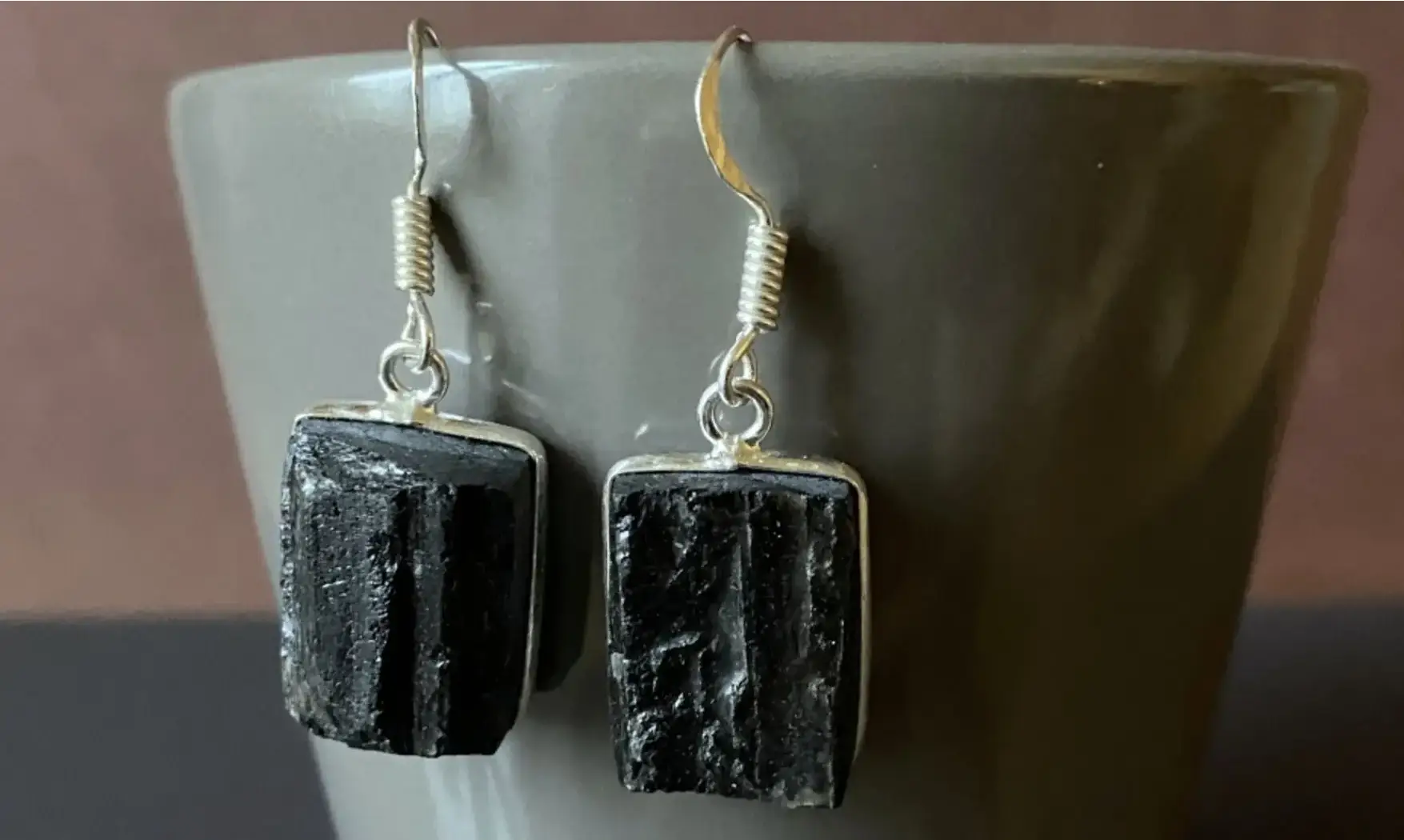 Tourmaline noire pierre BO Argent