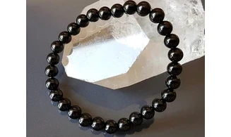 Tourmaline noire pierres Boules Bracelet