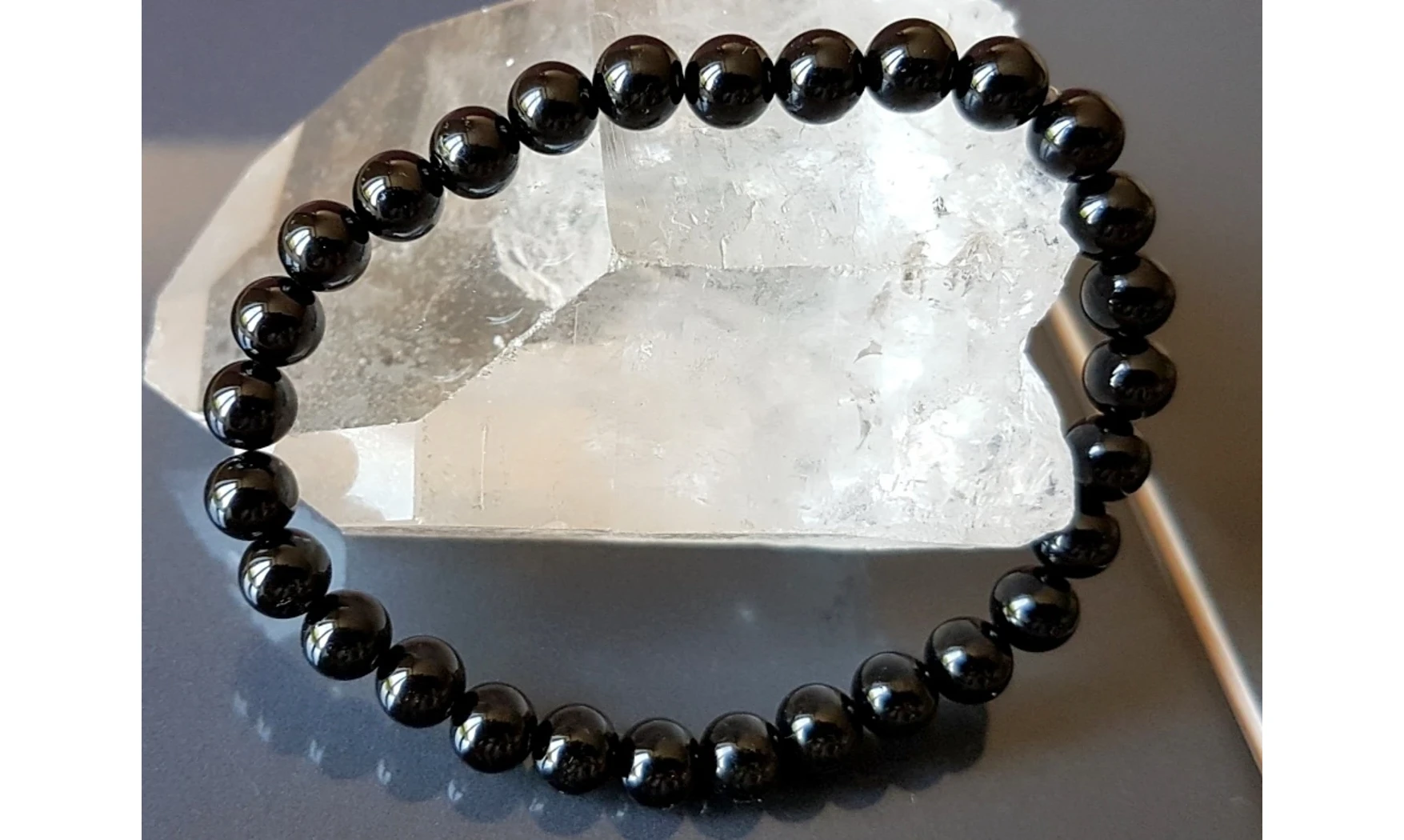 Tourmaline noire pierres Boules Bracelet