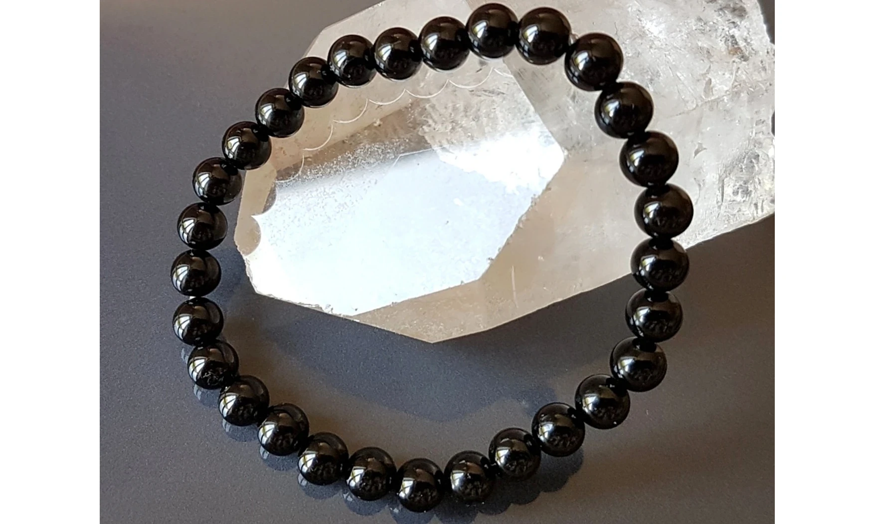 Tourmaline noire pierres Boules Bracelet