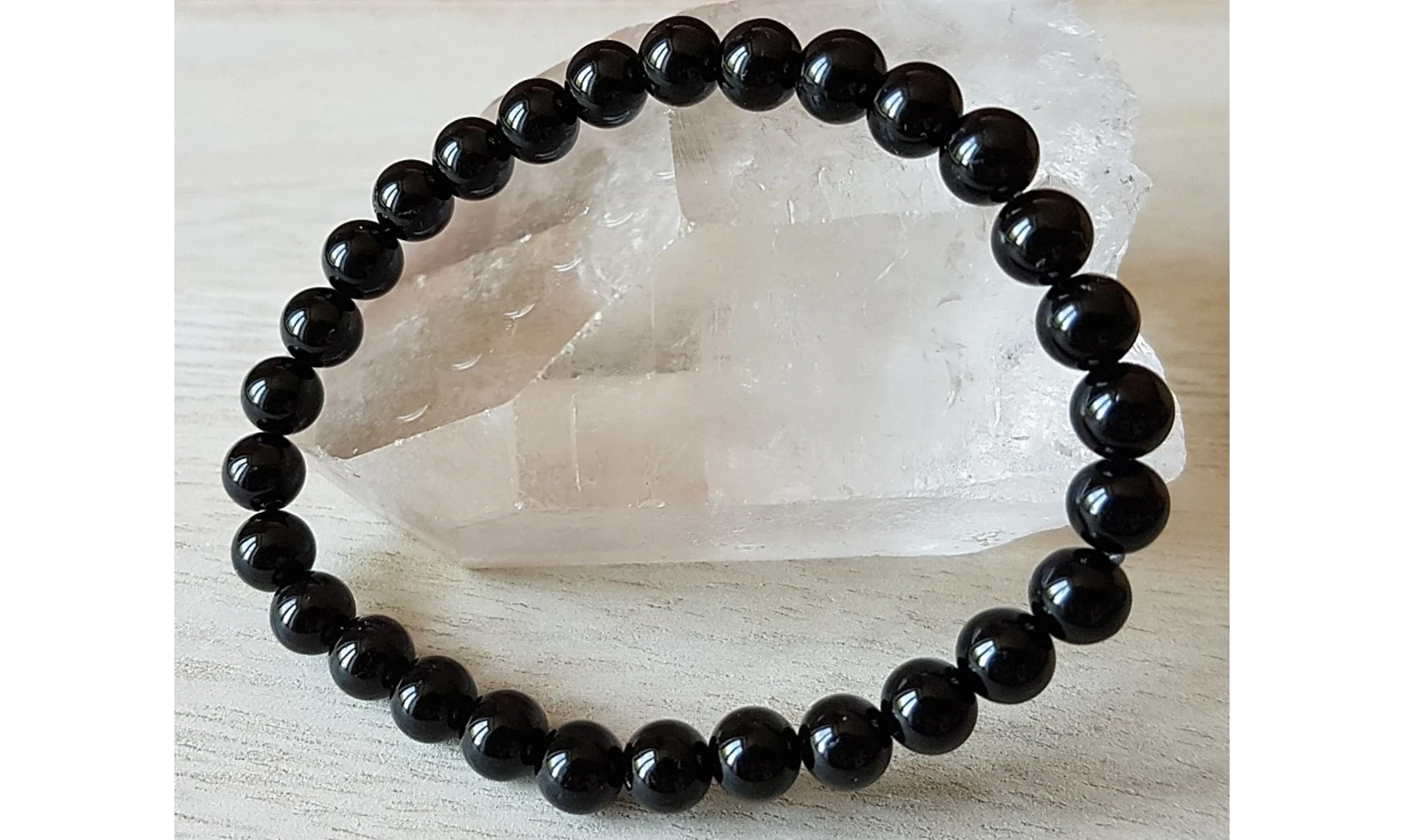 Tourmaline noire pierres Boules Bracelet