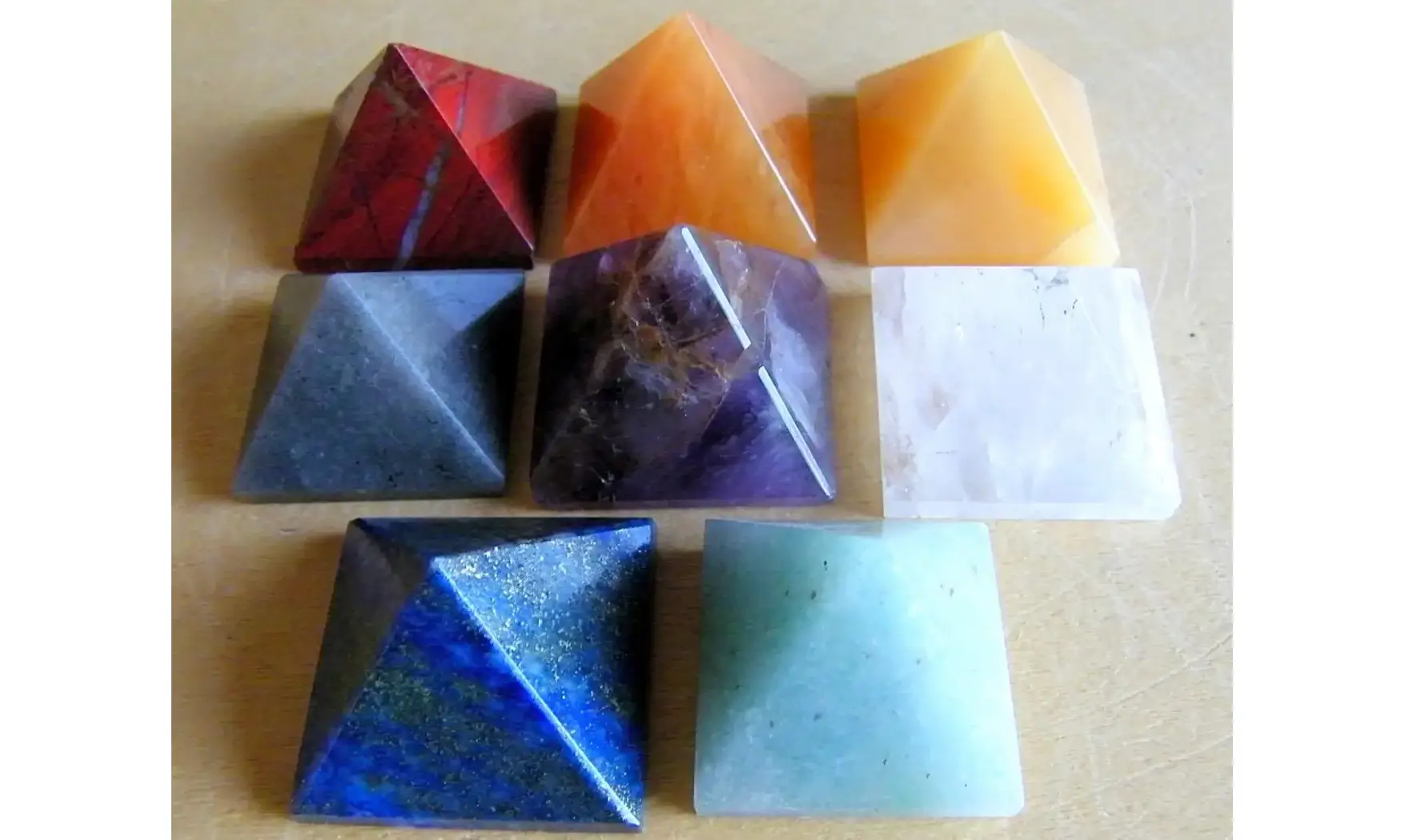 8 pyramids composition