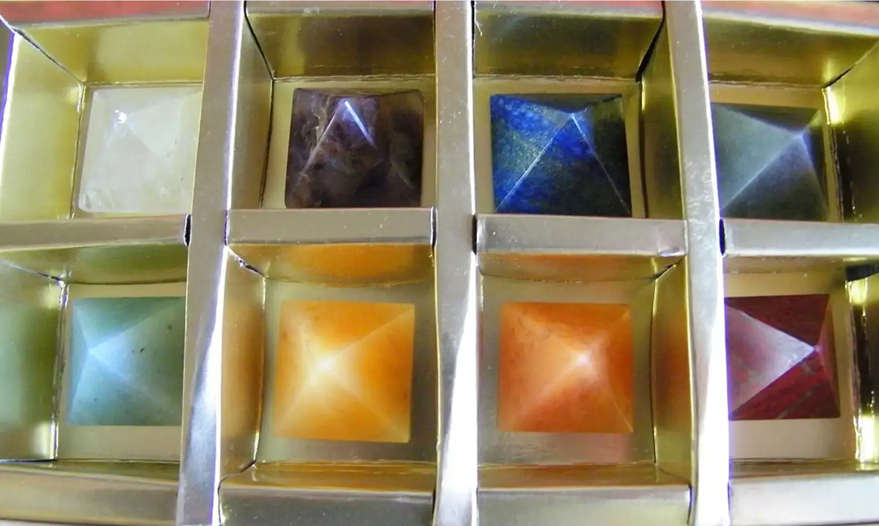 8 pyramids composition
