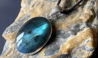 Labradorite 3 pendentif & Argent