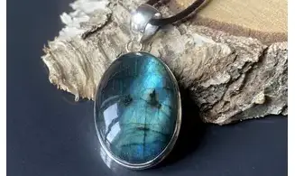 Labradorite 3 pendentif & Argent