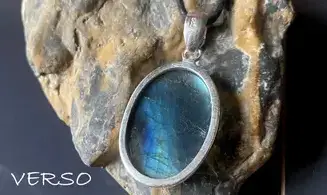 Labradorite 3 pendentif & Argent