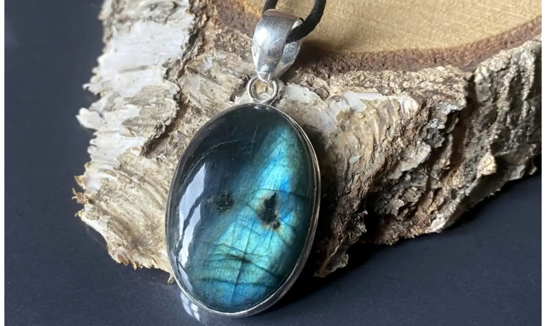 Labradorite 3 pendentif & Argent