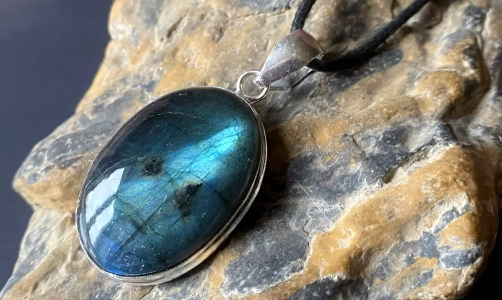 Labradorite 3 pendentif & Argent
