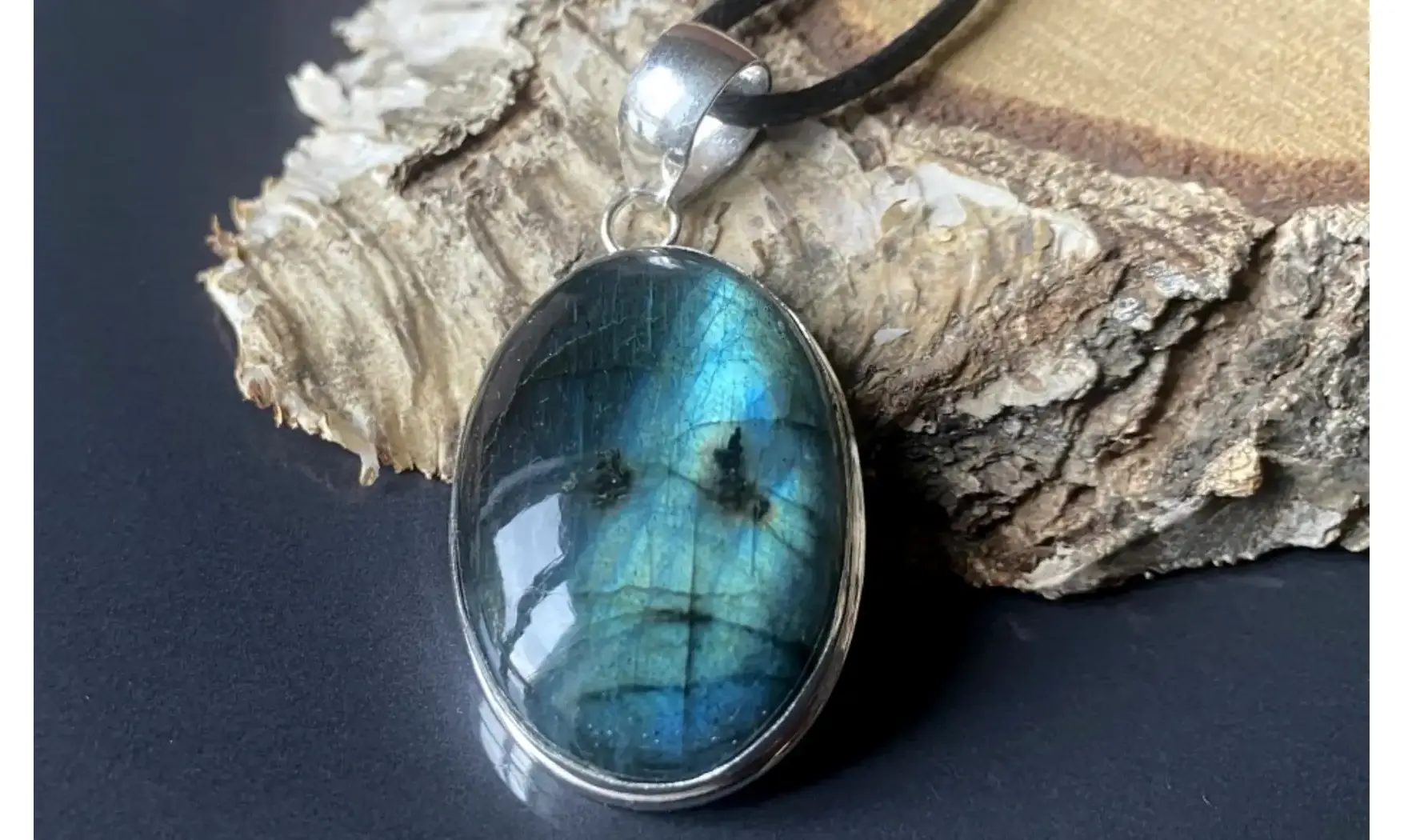 Labradorite 3 pendentif & Argent