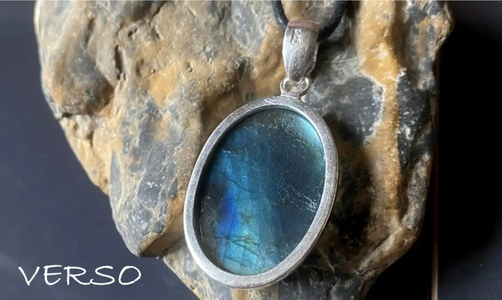 Labradorite 3 pendentif & Argent