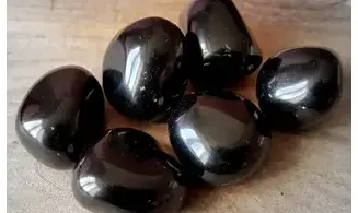 Black Obsidian large tumbled stone
