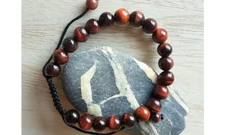 Red Tigereye Bracelet beads stone