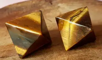 Tiger Eye Octahedron