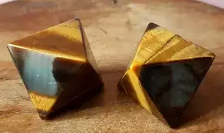 Tiger Eye Octahedron