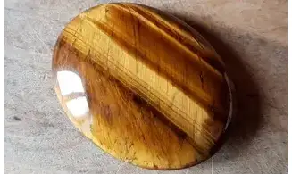 Oeil de Tigre Galet pierre plate