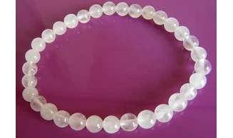Quartz rose pierres Boules bracelet