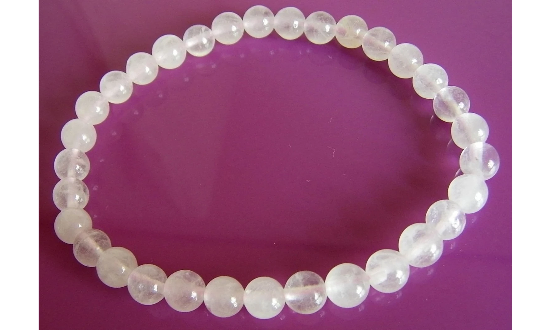 Quartz rose pierres Boules bracelet