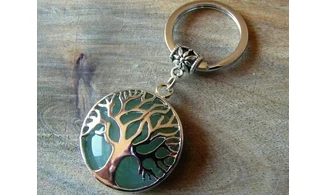 Aventurine verte Arbre de vie porte-clés