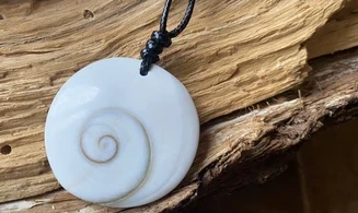 Oeil Sainte Lucie Galet Pendentif