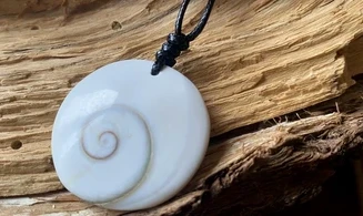 Oeil Sainte Lucie Galet Pendentif