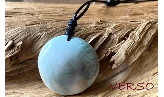 Oeil Sainte Lucie Galet Pendentif