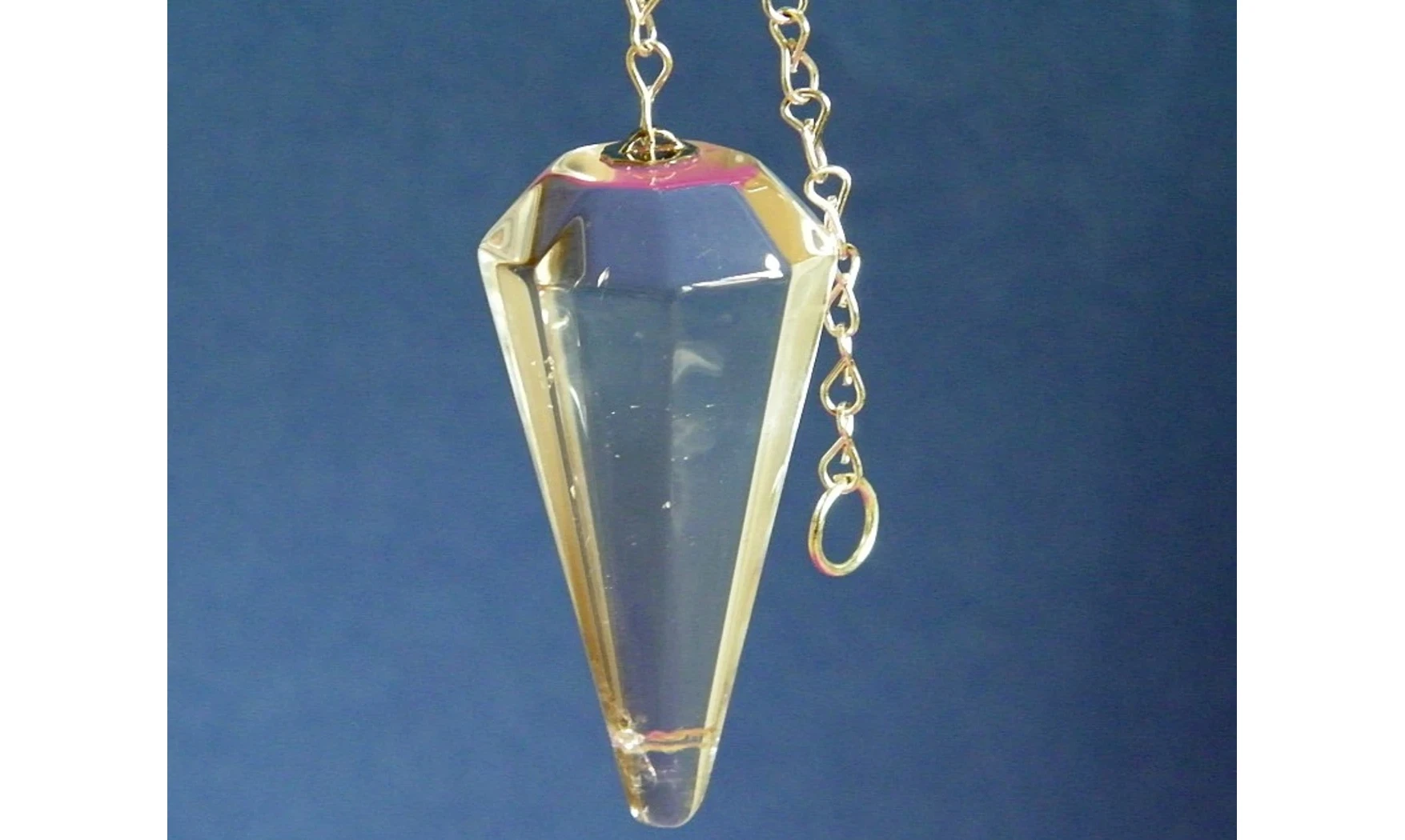 Cristal de Roche pierre pendule cône