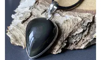 Obsidienne Oeil Céleste pendentif