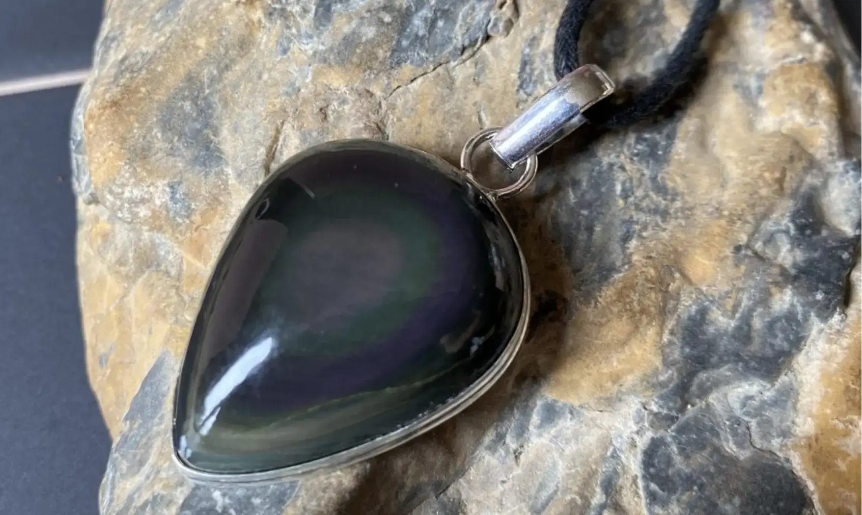 Obsidienne Oeil Céleste pendentif