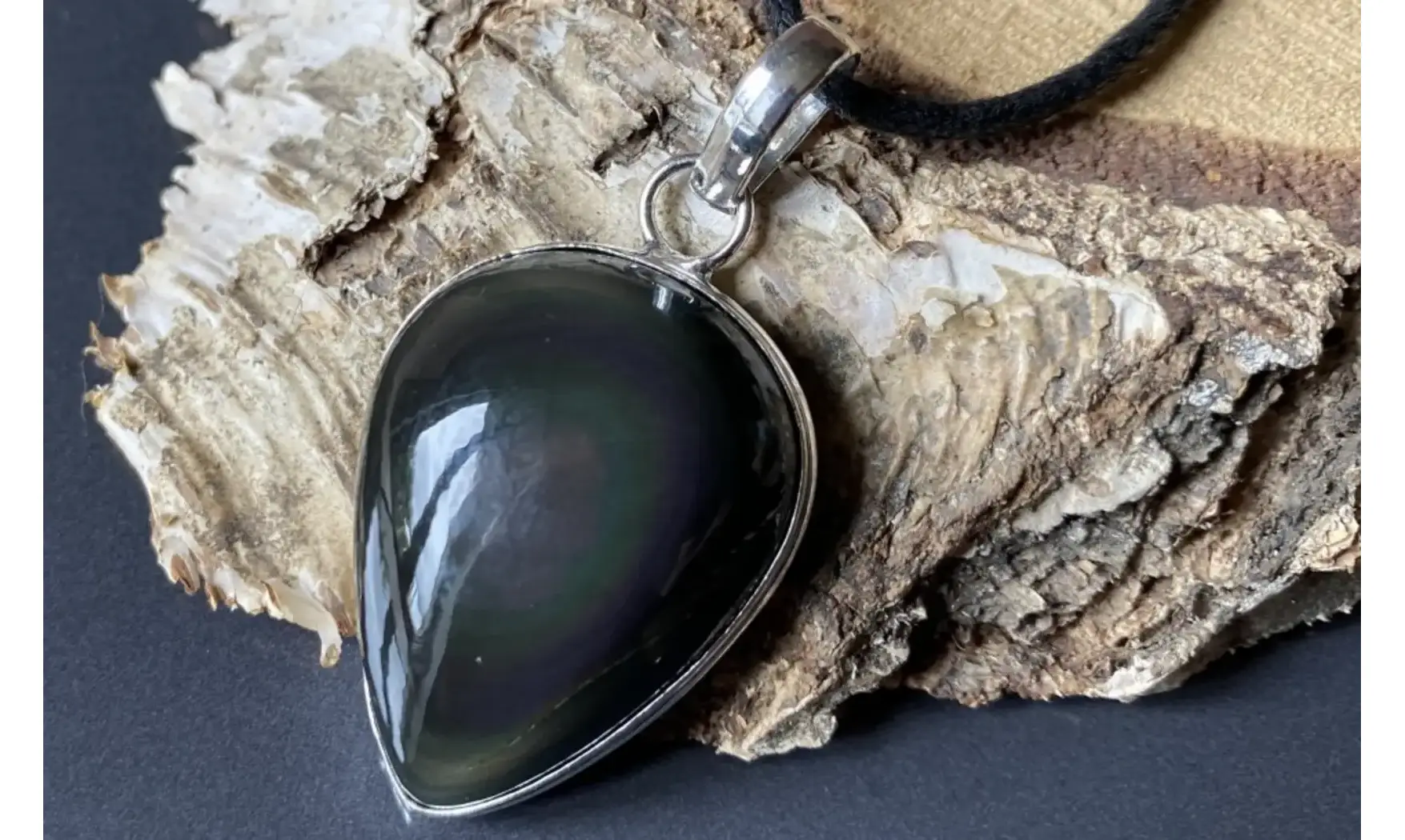 Obsidienne Oeil Céleste pendentif