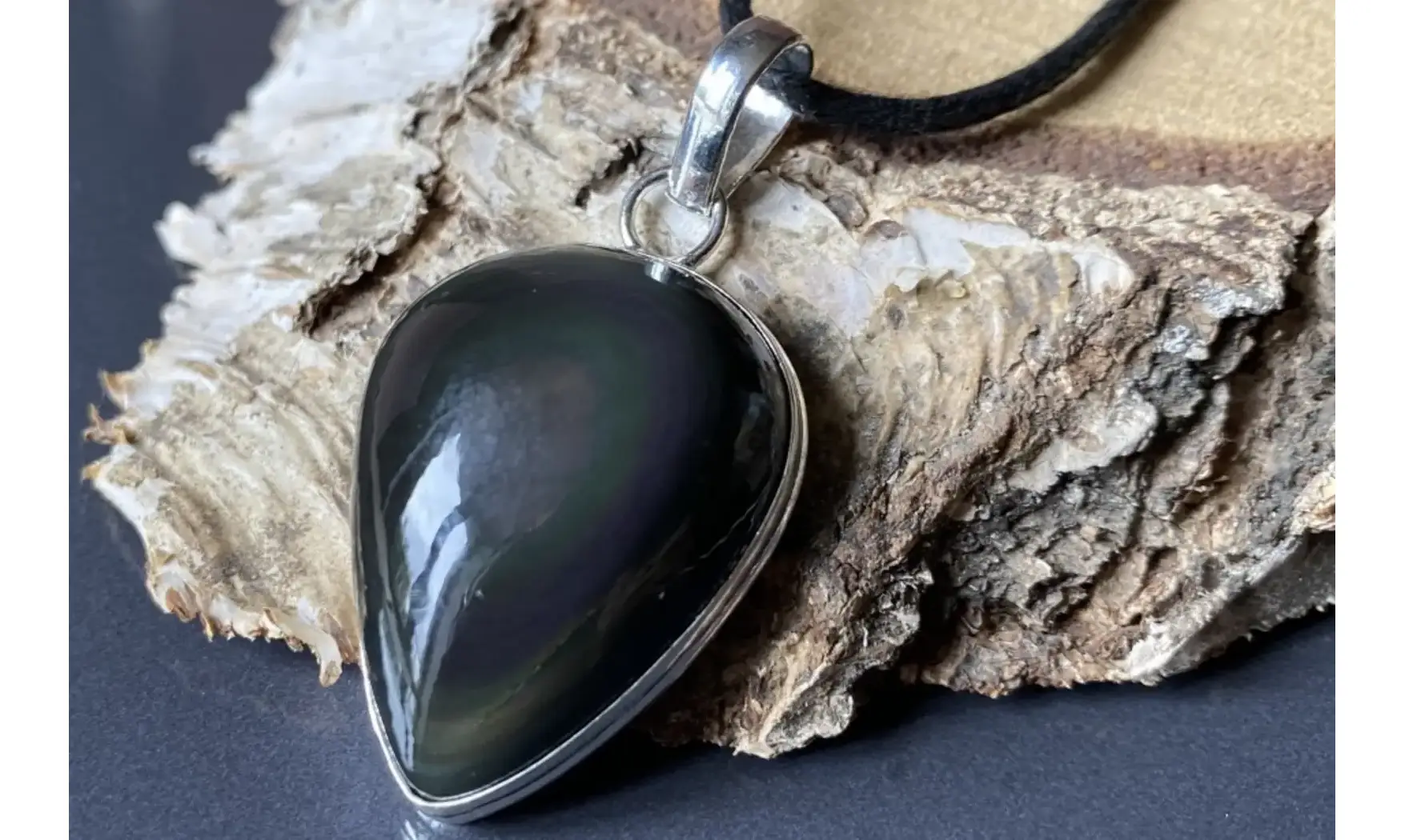 Obsidienne Oeil Céleste pendentif