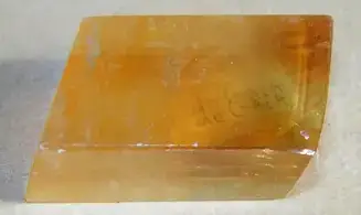 Calcite Optique Bloc poli pierre
