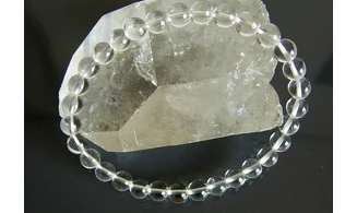 Cristal de roche pierres Boules bracelet