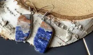 Sodalite pierre BO Argent