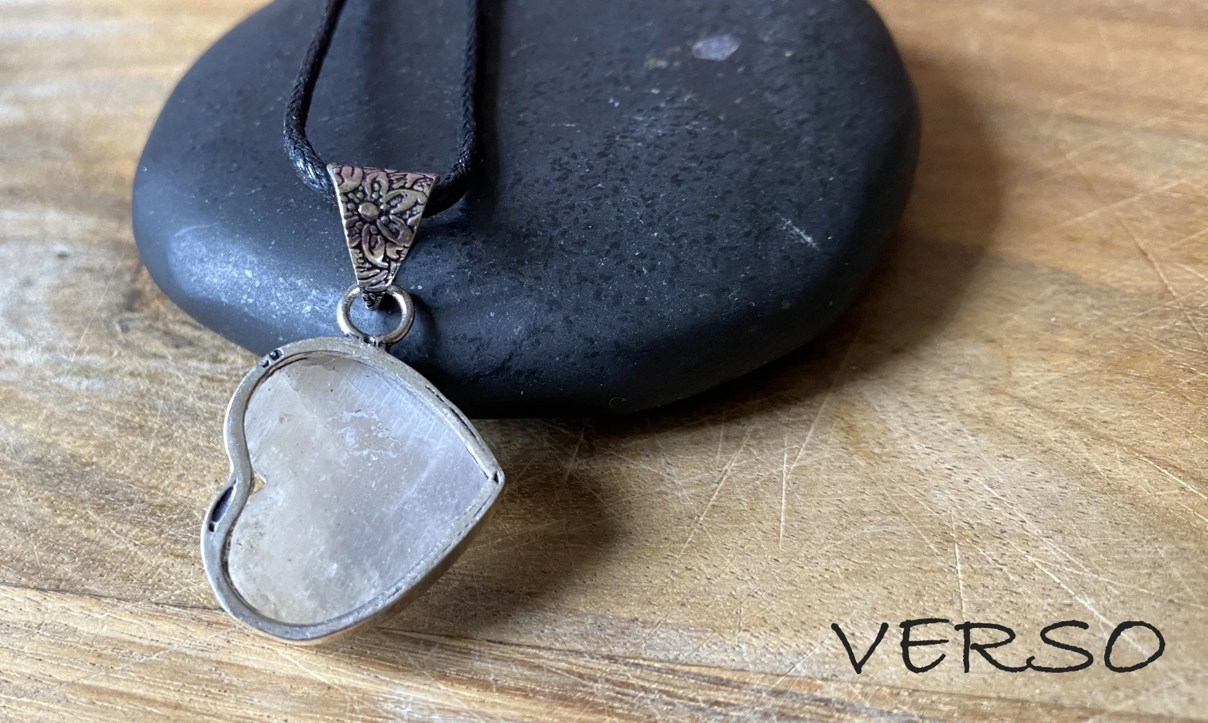 Pierre de Lune pendentif 1 & Argent